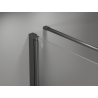 Mexen Mist-F Klappbare Duschkabine links 70 x 95 cm, transparent, Gun Metal - 8A6T-070-095-95-00-L