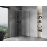 Mexen Mist-F faltbare Duschkabine links 95 x 95 cm, transparent, Gun Metal - 8A6T-095-095-95-00-L