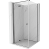 Mexen Mist-F faltbare Duschkabine links 95 x 95 cm, transparent, Gun Metal - 8A6T-095-095-95-00-L