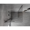 Mexen Mist-F faltbare Duschkabine links 100 x 100 cm, transparent, Gun Metal - 8A6T-100-100-95-00-L