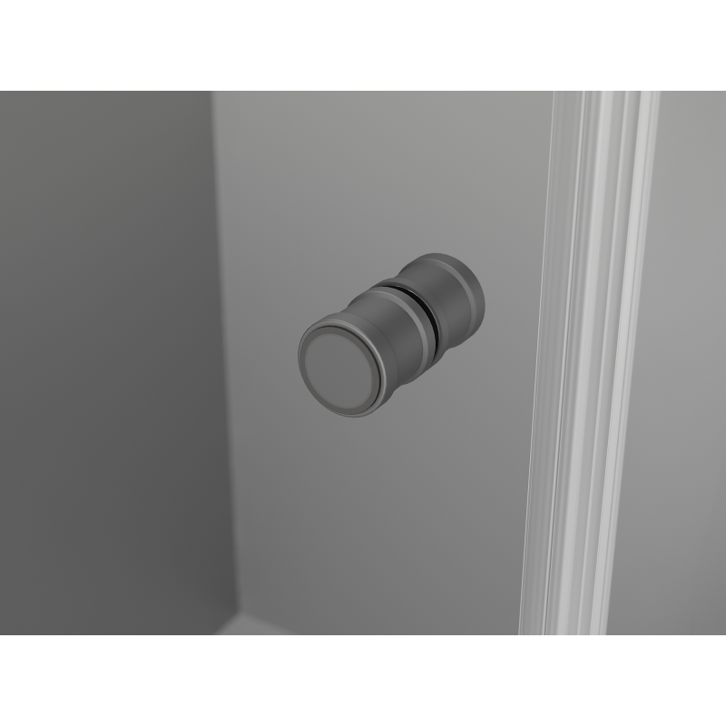 Mexen Mist-F faltbare Duschkabine rechts 80 x 80 cm, transparent, Gun Metal - 8A6T-080-080-95-00-P