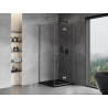 Mexen Mist-F faltbare Duschkabine rechts 80 x 80 cm, transparent, Gun Metal - 8A6T-080-080-95-00-P