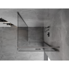 Mexen Mist-F faltbare Duschkabine rechts 100 x 100 cm, transparent, gun metal - 8A6T-100-100-95-00-P