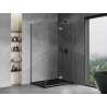 Mexen Mist-F faltbare Duschkabine rechts 100 x 120 cm, transparent, Gun Metal - 8A6T-100-120-95-00-P