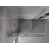 Mexen Mist-F faltbare Duschkabine links 110 x 95 cm, transparent, gebürsteter Nickel - 8A6T-110-095-97-00-L