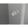 Mexen Mist-F faltbare Duschkabine links 120 x 95 cm, transparent, gebürsteter Nickel - 8A6T-120-095-97-00-L