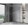 Mexen Mist-F faltbare Duschkabine links 105 x 120 cm, transparent, gebürsteter Nickel - 8A6T-105-120-97-00-L