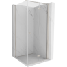 Mexen Mist-F faltbare Duschkabine rechts 70 x 70 cm, transparent, gebürstetes Nickel - 8A6T-070-070-97-00-P