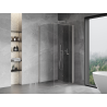 Mexen Mist-F faltbare Duschkabine rechts 85 x 85 cm, transparent, gebürsteter Nickel - 8A6T-085-085-97-00-P