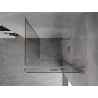 Mexen Mist-F faltbare Duschkabine rechts 85 x 85 cm, transparent, gebürsteter Nickel - 8A6T-085-085-97-00-P