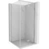 Mexen Mist-F faltbare Duschkabine rechts 85 x 85 cm, transparent, gebürsteter Nickel - 8A6T-085-085-97-00-P