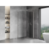 Mexen Mist-F faltbare Duschkabine rechts 110 x 110 cm, transparent, gebürstetes Nickel - 8A6T-110-110-97-00-P