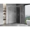 Mexen Mist-F faltbare Duschkabine rechts 120 x 110 cm, transparent, gebürstetes Nickel - 8A6T-120-110-97-00-P