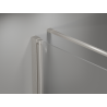 Mexen Mist-F faltbare Duschkabine rechts 100 x 120 cm, transparent, gebürsteter Nickel - 8A6T-100-120-97-00-P