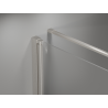 Mexen Mist-F faltbare Duschkabine rechts 120 x 120 cm, transparent, gebürsteter Nickel - 8A6T-120-120-97-00-P