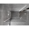 Mexen Mist-F Duo Duschkabine, klappbar, links 115 x 70 cm, transparent, weiß - 8A6-115L-070P-20-00