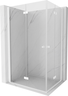 Mexen Mist-F Duo Duschkabine klappbar links 105 x 75 cm, transparent, weiß - 8A6-105L-075P-20-00