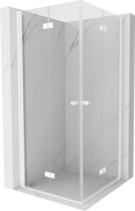 Mexen Mist-F Duo Duschkabine faltbar 115 x 115 cm, transparent, weiß - 8A6-115L-115P-20-00