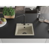 Mexen Milo granitspüle 1-becken mit küchenarmatur Duero, beige - 6505-69-671600-70