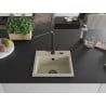 Mexen Milo Granitspüle einteilig mit Küchenarmatur Duero, beige - 6505-69-671600-70