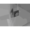 Mexen Mist-F Duo Duschkabine faltbar links 90 x 80 cm, transparent, gebürstetes Gun Gray - 8A6-090L-080P-66-00