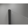Mexen Mist-F Duo Duschkabine klappbar links 120 x 90 cm, transparent, gebürstetes Waffengrau - 8A6-120L-090P-66-00