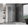 Mexen Mist-F Duo Duschkabine klappbar rechts 70 x 105 cm, transparent, gebürstetes Gun Gray - 8A6-070L-105P-66-00