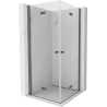 Mexen Mist-F Duo Faltbare Duschkabine 120 x 120 cm, transparent, gun gray gebürstet - 8A6-120L-120P-66-00