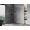Mexen Mist-F Duo Faltbare Duschkabine 120 x 120 cm, transparent, gun gray gebürstet - 8A6-120L-120P-66-00