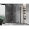 Mexen Mist-F Duo klappbare Duschkabine links 115 x 70 cm, transparent, Gun Metal - 8A6-115L-070P-95-00
