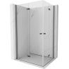 Mexen Mist-F Duo klappbare Duschkabine links 85 x 75 cm, transparent, Gun Metal - 8A6-085L-075P-95-00