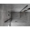 Mexen Mist-F Duo Duschkabine klappbar links 90 x 75 cm, transparent, Gun Metal - 8A6-090L-075P-95-00