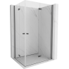 Mexen Mist-F Duo Falt-Duschkabine rechts 70 x 100 cm, transparent, Gun Metal - 8A6-070L-100P-95-00