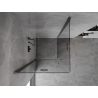 Mexen Mist-F Duo faltbare Duschkabine 110 x 110 cm, transparent, Gun Metal - 8A6-110L-110P-95-00
