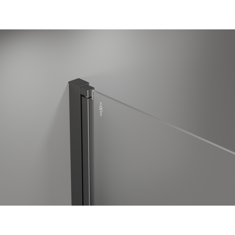 Mexen Mist-F Duo klappbare Duschkabine rechts 70 x 115 cm, transparent, Gun-Metal - 8A6-070L-115P-95-00