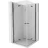 Mexen Mist-F Duo-Duschkabine faltbar 115 x 115 cm, transparent, Gunmetal - 8A6-115L-115P-95-00