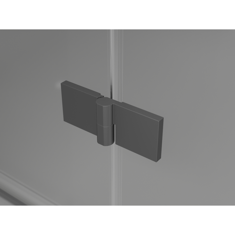 Mexen Mist-F Duo faltbare Duschkabine rechts 115 x 120 cm, transparent, Gun Metal - 8A6-115L-120P-95-00