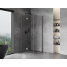 Mexen Mist-F Duo klappbare Duschkabine 120 x 120 cm, transparent, Gun Metal - 8A6-120L-120P-95-00
