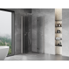 Mexen Mist-F Duo Faltbare Duschkabine 70 x 70 cm, transparent, gebürstetes Nickel - 8A6-070L-070P-97-00