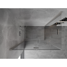Mexen Mist-F Duo Klappduschkabine links 100 x 70 cm, transparent, gebürsteter Nickel - 8A6-100L-070P-97-00
