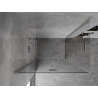 Mexen Mist-F Duo Duschkabine klappbar links 110 x 80 cm, transparent, gebürsteter Nickel - 8A6-110L-080P-97-00