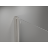 Mexen Mist-F Duo Duschkabine klappbar links 115 x 90 cm, transparent, gebürstetes Nickel - 8A6-115L-090P-97-00