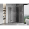 Mexen Mist-F Duo klappbare Duschkabine rechts 70 x 95 cm, transparent, gebürstetes Nickel - 8A6-070L-095P-97-00