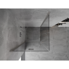 Mexen Mist-F Duo faltbare Duschkabine 95 x 95 cm, transparent, gebürsteter Nickel - 8A6-095L-095P-97-00