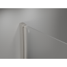 Mexen Mist-F Duo klappbare Duschkabine rechts 95 x 105 cm, transparent, gebürstetes Nickel - 8A6-095L-105P-97-00