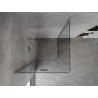 Mexen Mist-F Duo klappbare Duschkabine 105 x 105 cm, transparent, gebürsteter Nickel - 8A6-105L-105P-97-00