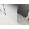 Mexen Kioto Duschwand Walk-in 130 x 200 cm, weißer Ombre 8 mm, Chrom - 800-130-101-01-86