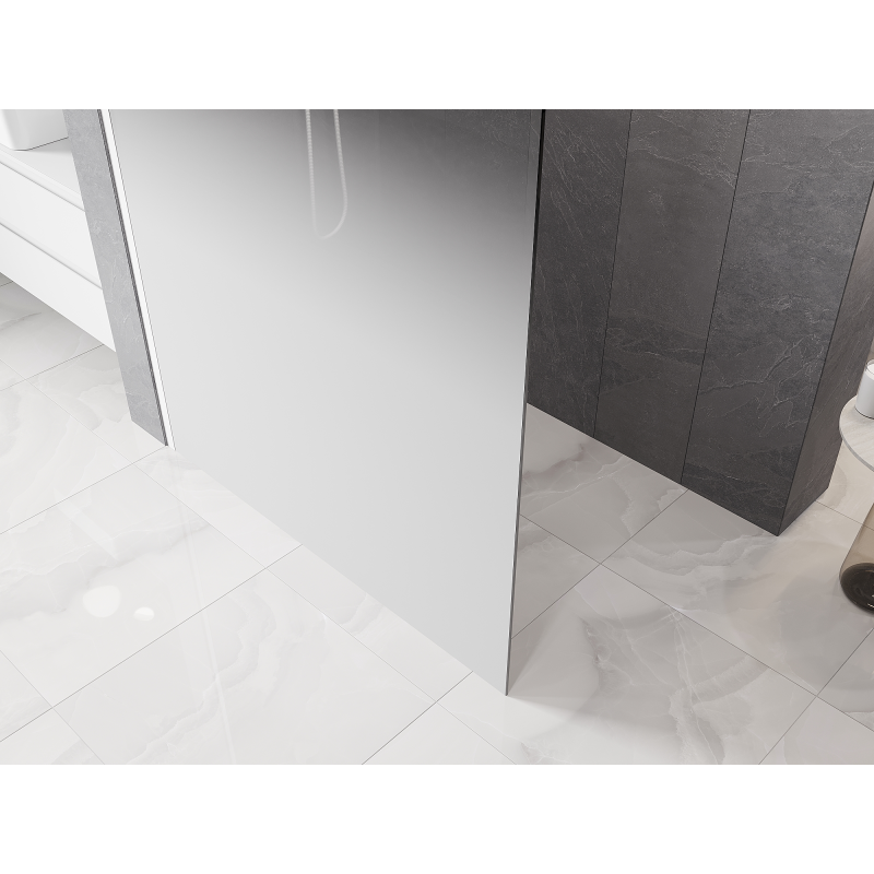 Mexen Kioto Duschwand Walk-in 80 x 200 cm, ombre weiß 8 mm, weiß - 800-080-101-20-86
