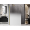 Mexen Kioto Duschwand Walk-in 130 x 200 cm, ombre weiß 8 mm, gebürstetes Gold - 800-130-101-55-86