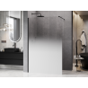 Mexen Kioto Duschwand Walk-in 80 x 200 cm, ombre weiß 8 mm, schwarz - 800-080-101-70-86